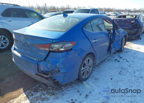 2017 Hyundai Elantra Limited z USA, uszkodzony, nr VIN KMHD84LF2HU225599